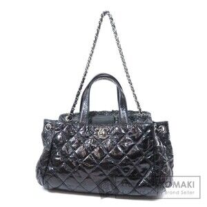 Chanel Portobello Shoulder Bag Leather Tweed